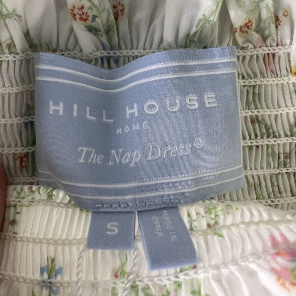 Hill House Home Ellie Nap Dress Pastel Trellis Floral Maxi Size S NWT Cotton - Picture 5 of 10